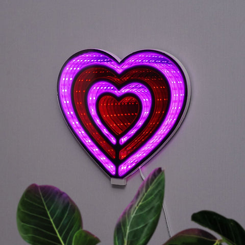 Neon Art Infinity Lights Wall & Desk Sign-Heart