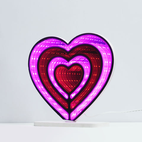 Neon Art Infinity Lights Wall & Desk Sign-Heart