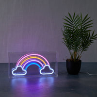 Neon Art Desktop & Wall Signs-Rainbow