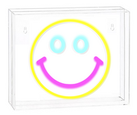Neon Art Desktop & Wall Signs-Smiley Face