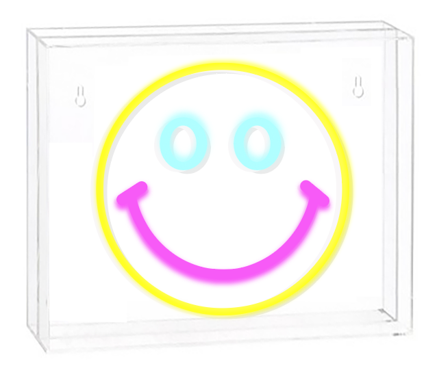 COMING SOON! Neon Art Desktop & Wall Signs-Smiley Face