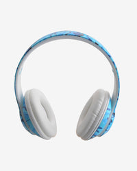 Blue Camo Wireless Stereo Headphones