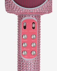 Pink Bling Karaoke Microphone & Bluetooth Speaker