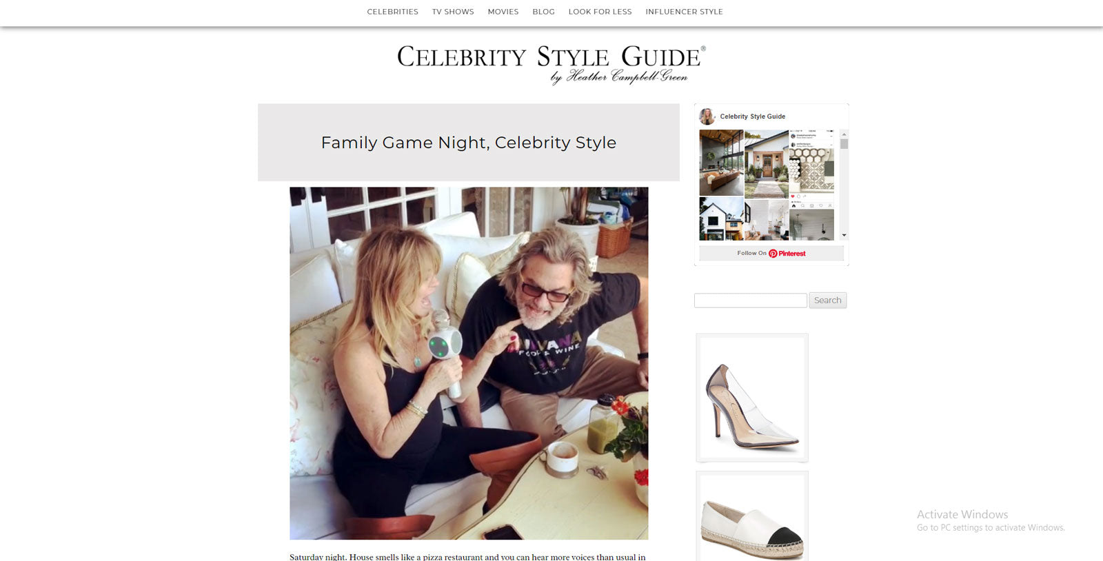 Celebrity Style Guide features Sing Along pro