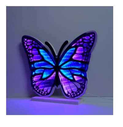 COMING SOON! Neon Art Infinity Lights Wall & Desk Sign-Butterfly
