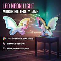 Neon Art Desktop & Wall/Mirror Sign-Butterfly