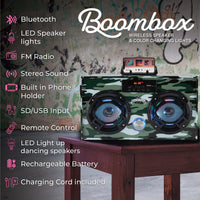 Green Camo Bluetooth Boombox