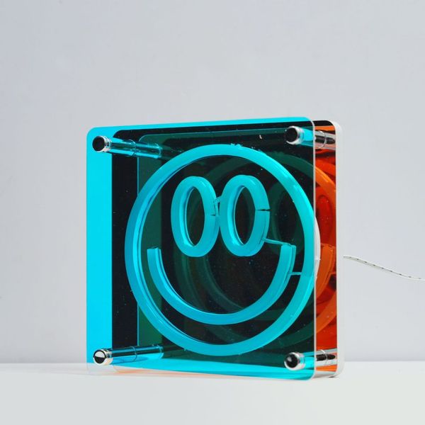 Infinity Sign Smiling Neon Art Infinity Mirror Lights Wall & Desk Sign-Smile – Trend Tech Brands