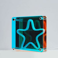 Neon Art Infinity Mirror Lights Wall & Desk Sign-Star
