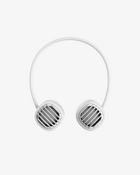 Neck Fan - White & Silver