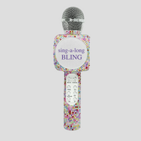 Confetti Bling Karaoke Microphone & Bluetooth Speaker