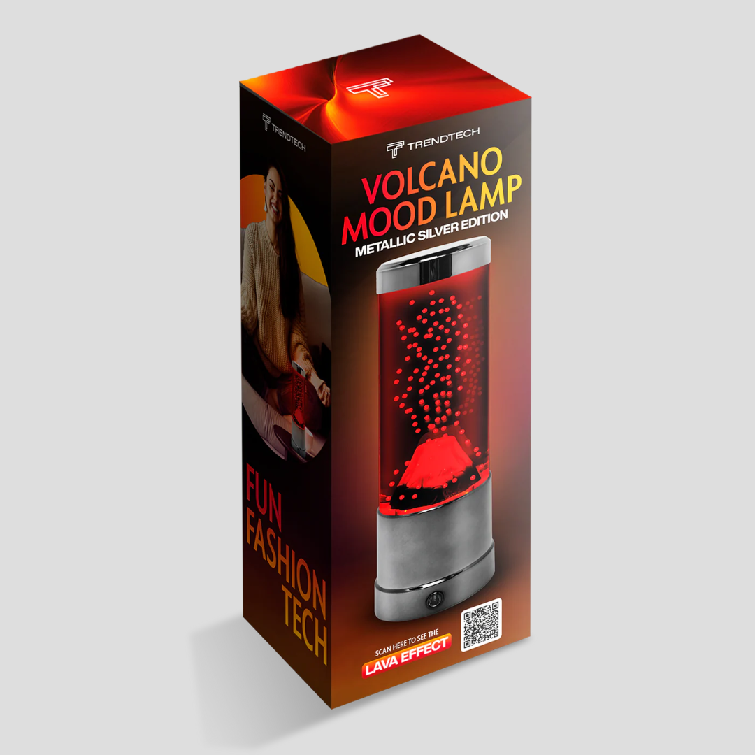 Volcano Mood Lamp With Metallic Base