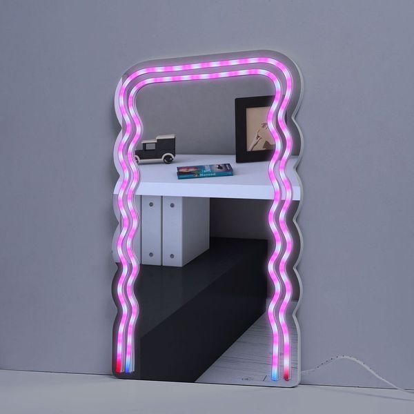 Neon Art Infinity Lights Wall & Desk Sign-Wave Mirror