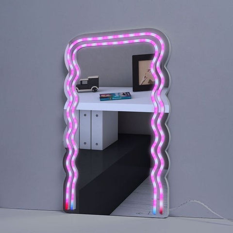 Neon Art Infinity Lights Wall & Desk Sign-Wave Mirror