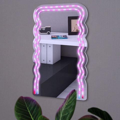 Neon Art Infinity Lights Wall & Desk Sign-Wave Mirror