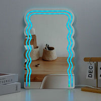 Neon Art Infinity Lights Wall & Desk Sign-Wave Mirror