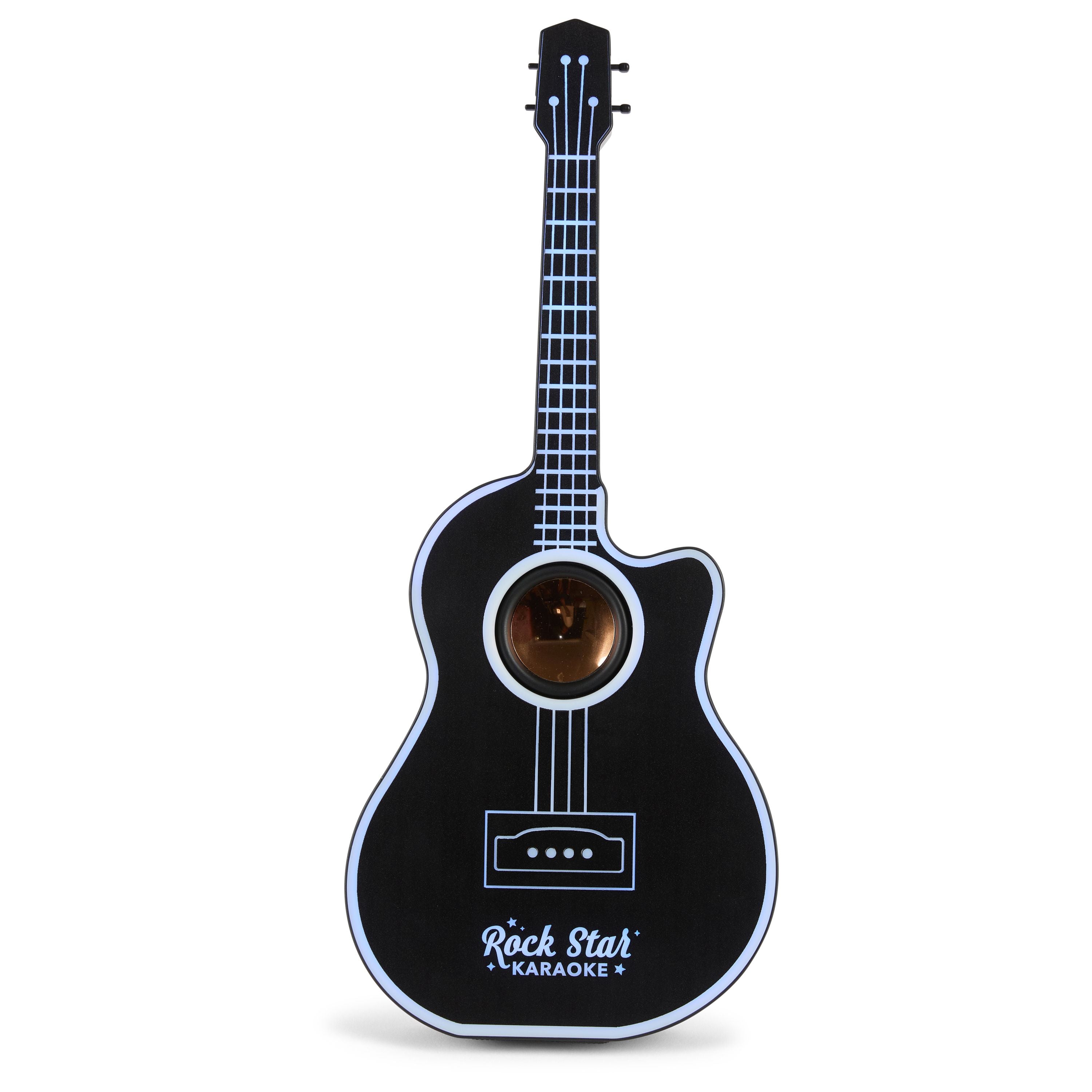 Rock Star Karaoke -Guitar Speaker & Microphone Combo - Black