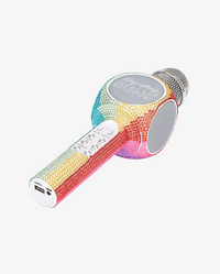 Bling Bundle-Wireless Karaoke Microphone & Boombox-Rainbow