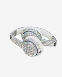 Bling Bundle-Wireless Boombox, Karaoke Microphone, & Headphones-Silver