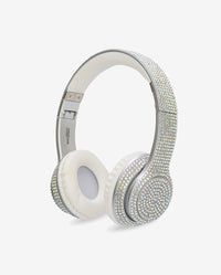 Bling Bundle-Wireless Boombox, Karaoke Microphone, & Headphones-Silver