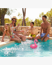 Aqua Jams Bluetooth Floating Speaker & Cup Holder - Flamingo