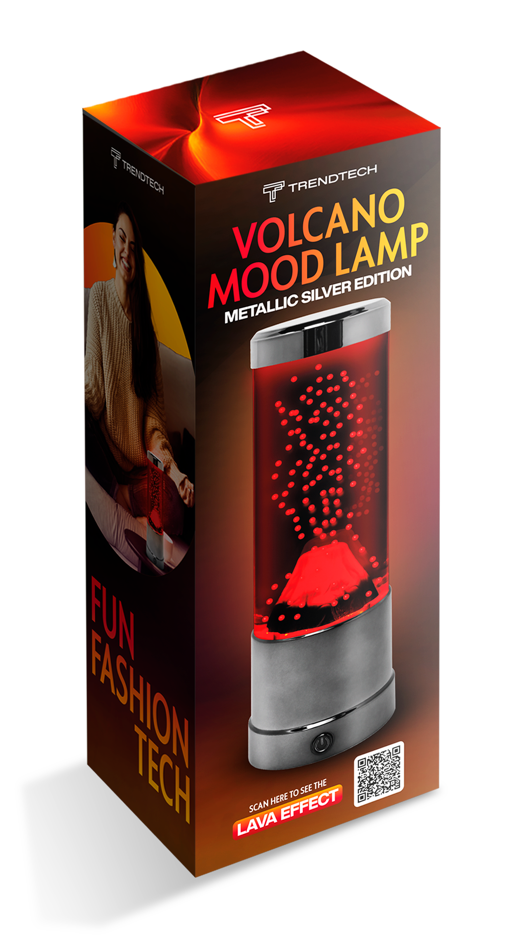 Volcano Mood Lamp With Metallic Base