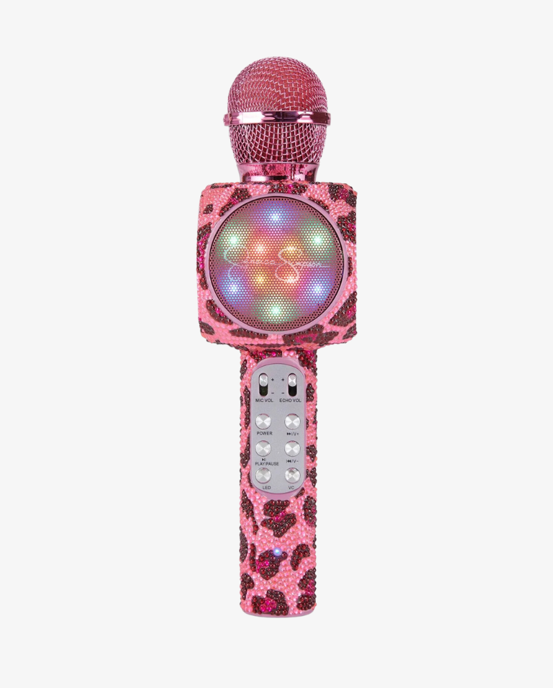 Jessica Simpson Pink Leopard Bling Wireless Microphone