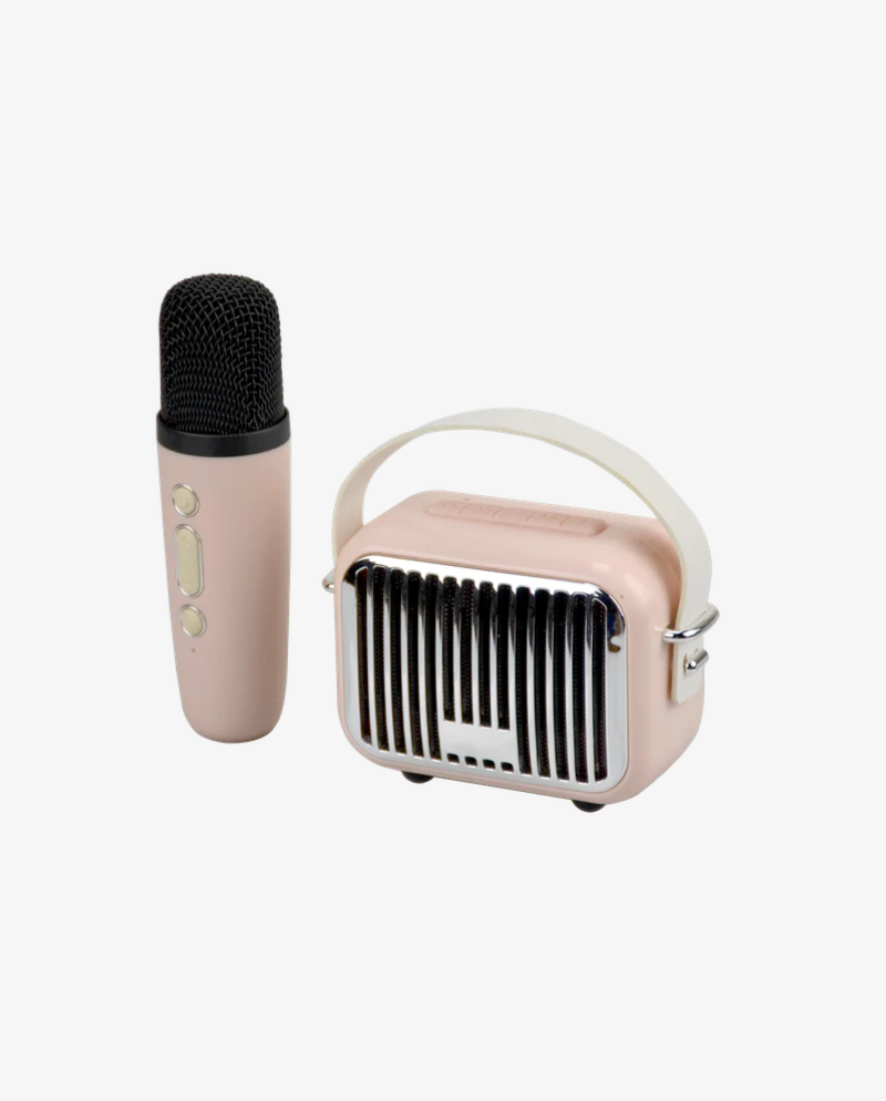 Pocket Karaoke-Microphone & Speaker Combo-Pink