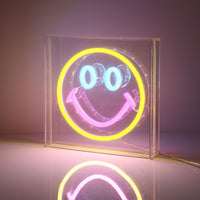 Neon Art Desktop & Wall Signs-Smiley Face
