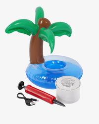 Aqua Jams Bluetooth Floating Speaker & Cup Holder - Palm Tree