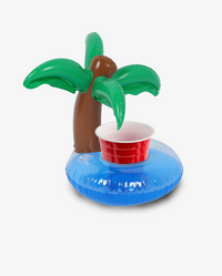 Aqua Jams Bluetooth Floating Speaker & Cup Holder - Palm Tree