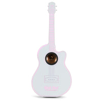 Rock Star Karaoke-Guitar Speaker & Microphone Combo - White