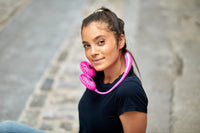 Pink LED Neck Fan
