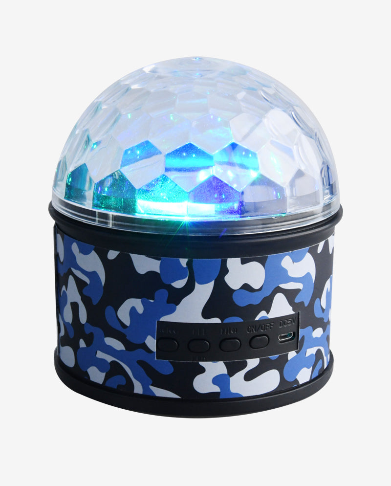Blue Camo Wireless Fun Light Speaker