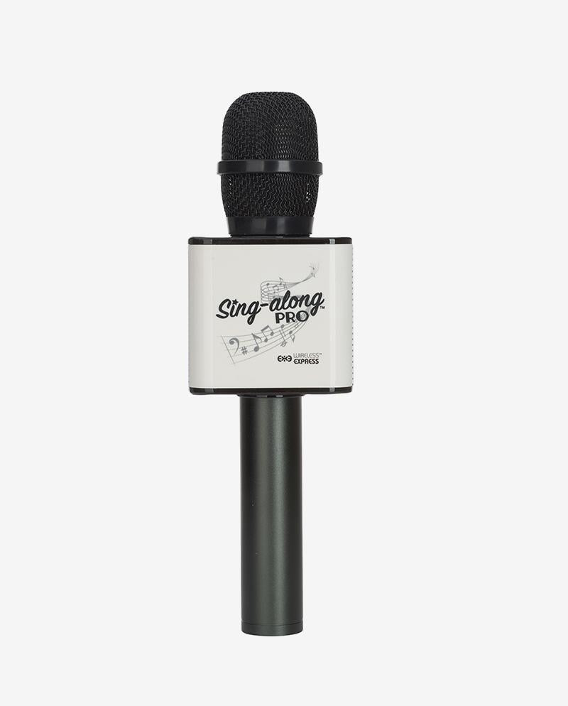 Sing-along PRO Black Karaoke Microphone & Bluetooth Speaker All-in-one