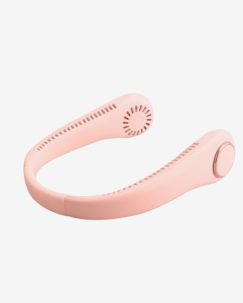 Pink Bladeless Neck Fan