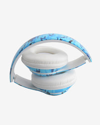 Bluetooth Stereo Blue Camo Headphones