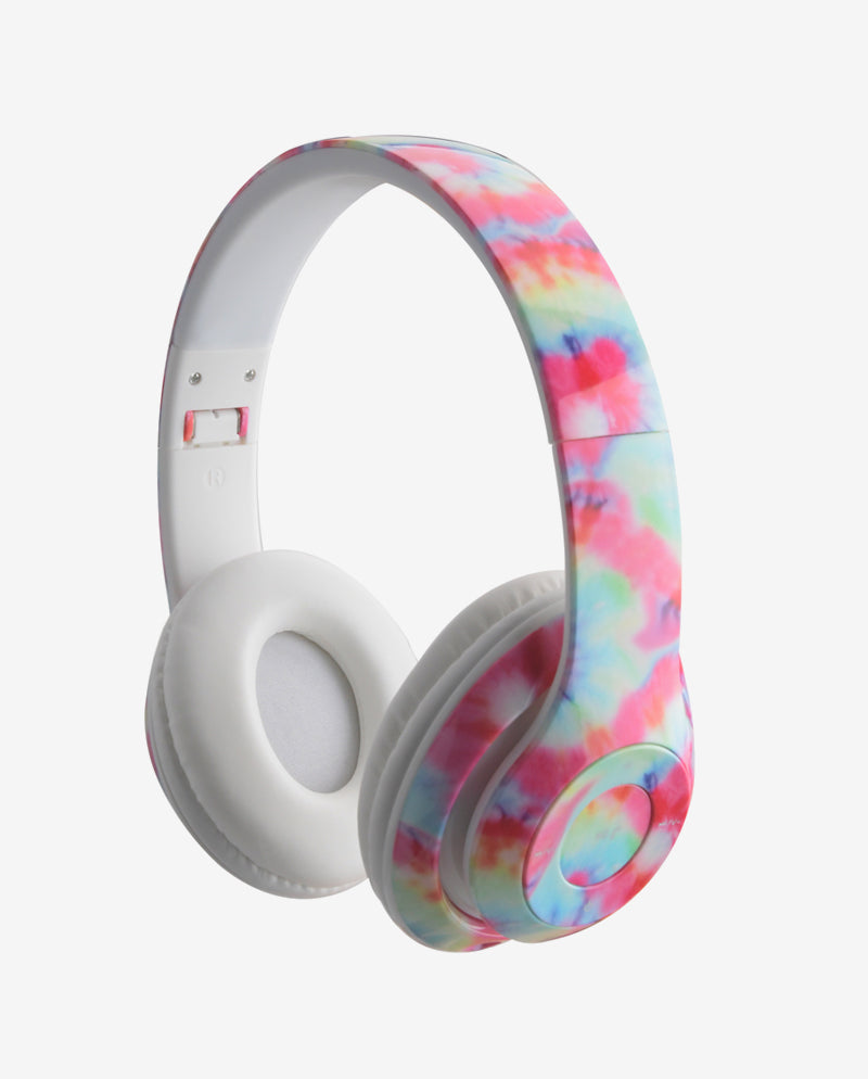 Tie Dye Wireless Stereo Headphones