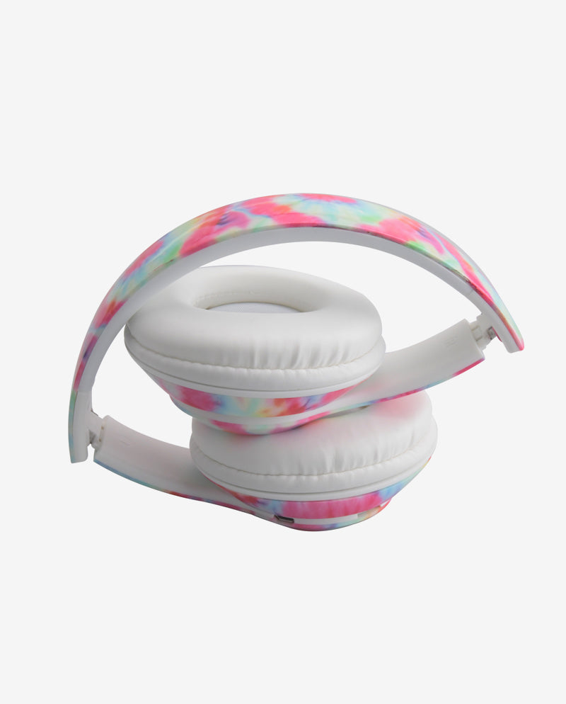 Tie Dye Wireless Stereo Headphones