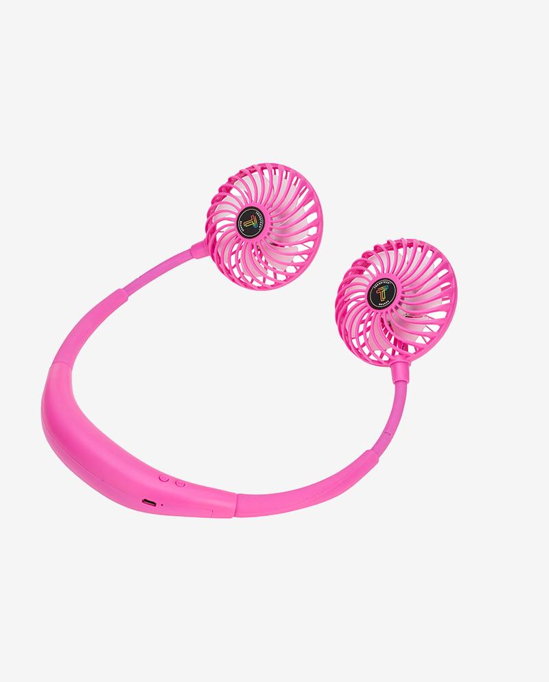 Pink LED Neck Fan