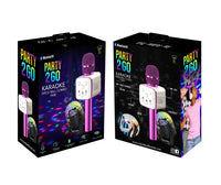 Party 2 Go Pink Karaoke Microphone & Disco Ball Combo