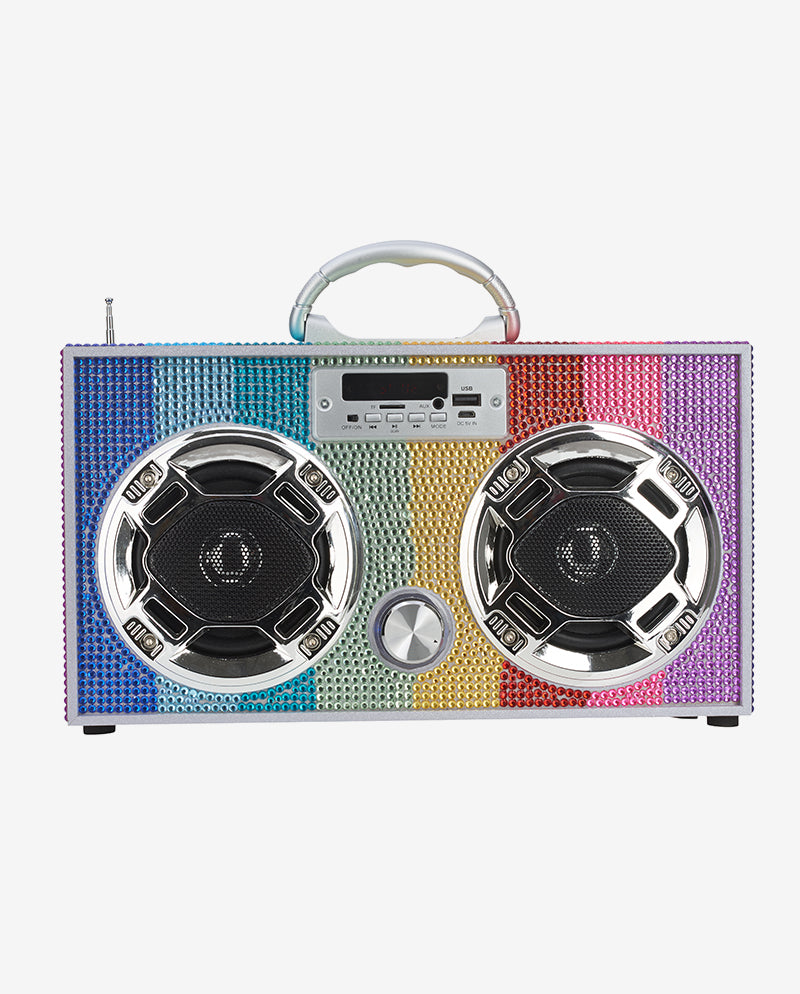 Rainbow Bling  Boombox