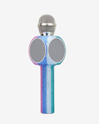 Rainbow Bling Karaoke Microphone & Bluetooth Speaker