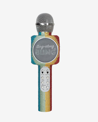 Sing-along Rainbow Bling Karaoke Microphone & Bluetooth Speaker All-in-one