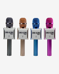 Sing-along PRO 3 Pink Karaoke Microphone & Bluetooth Speaker