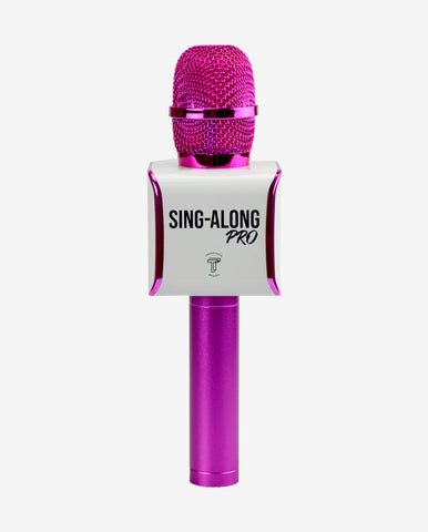 Sing-along PRO 3 Pink Karaoke Microphone & Bluetooth Speaker