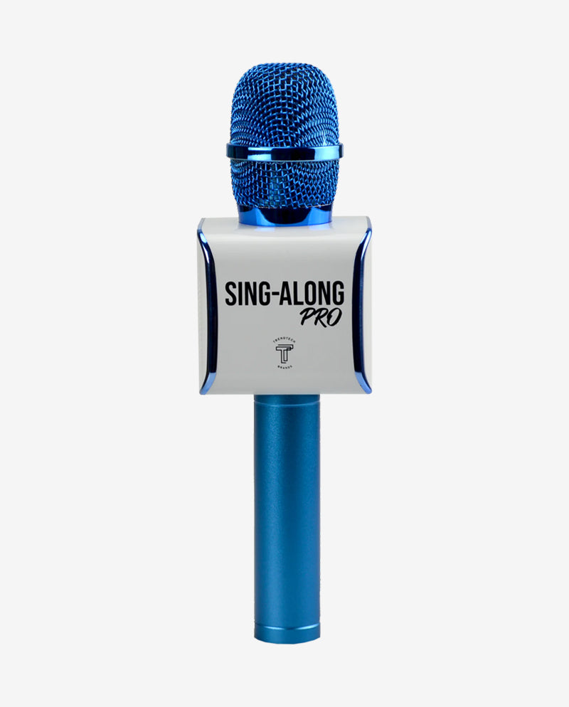 Sing-along PRO 3 Blue Karaoke Microphone & Bluetooth Speaker – Trend Tech  Brands