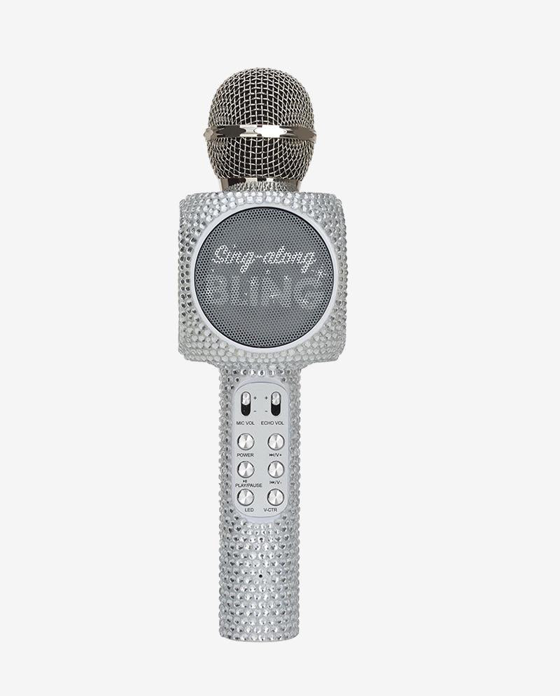 Silver Bling Karaoke Microphone & Bluetooth Speaker – Trend Tech Brands