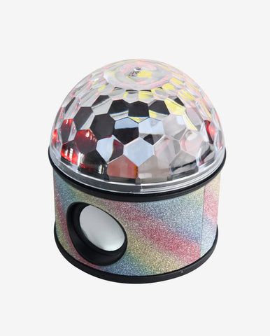 Rainbow Glitter Wireless Bluetooth Speaker Fun Light